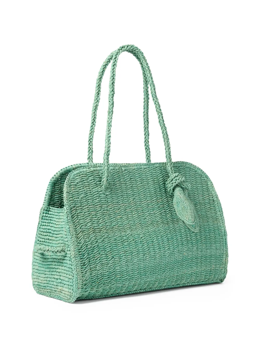 Jacquemus The Raffia Turismo schoudertas Groen