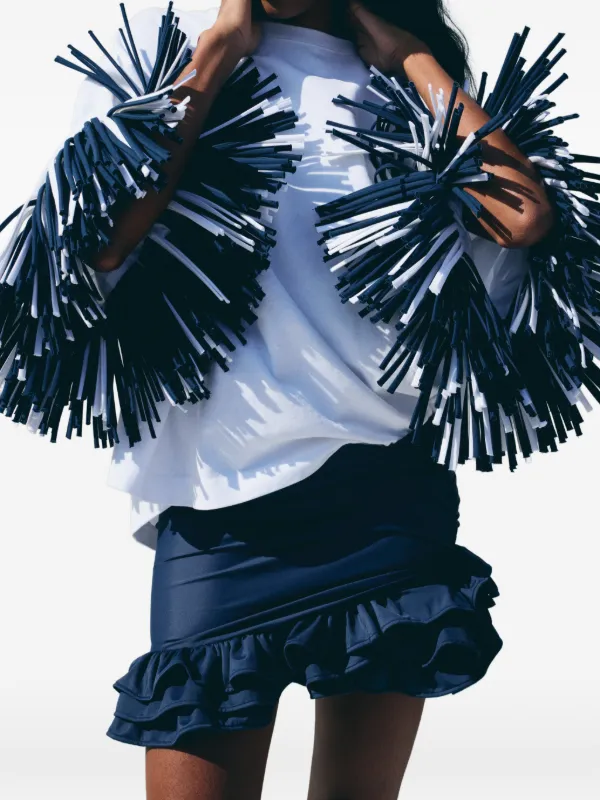 Jacquemus The Cabana Fringe T-shirt | White | FARFETCH CA