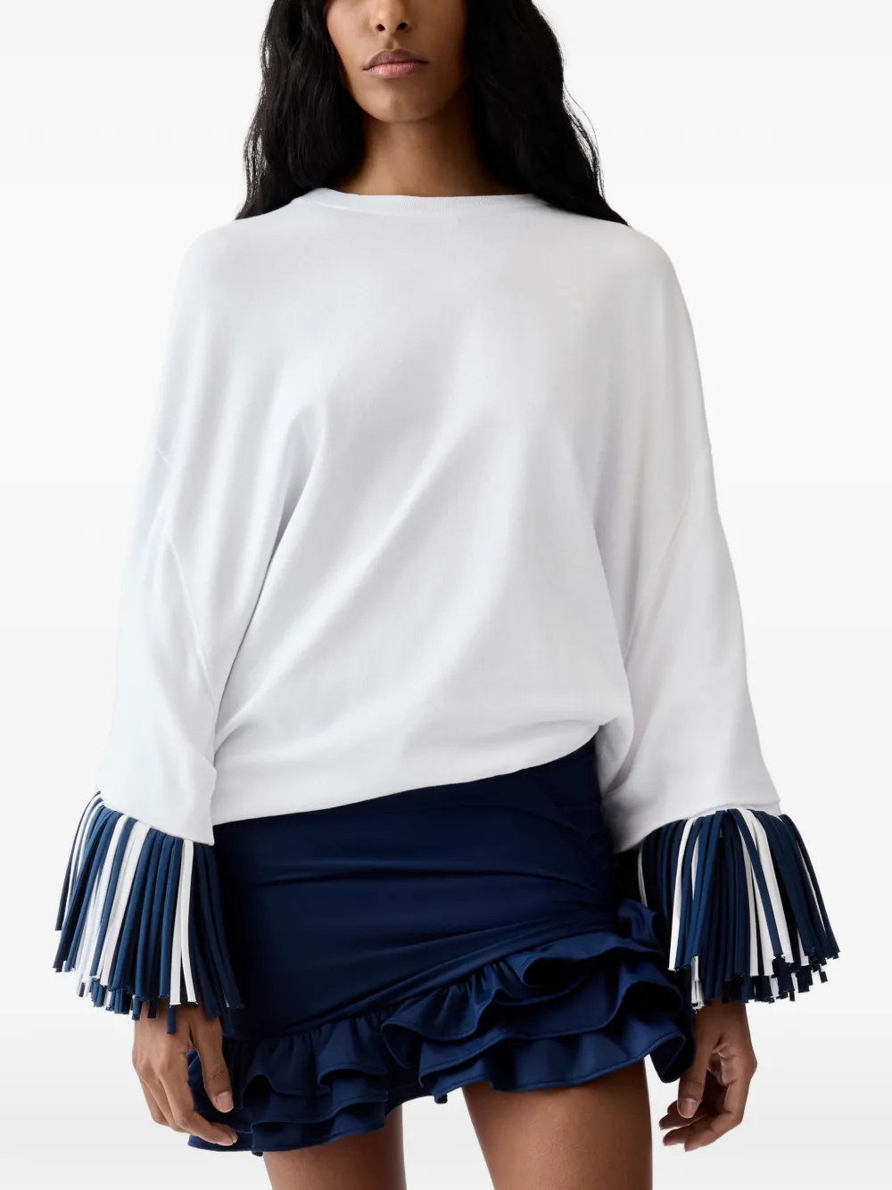 Jacquemus The Cabana T-shirt met franje Wit