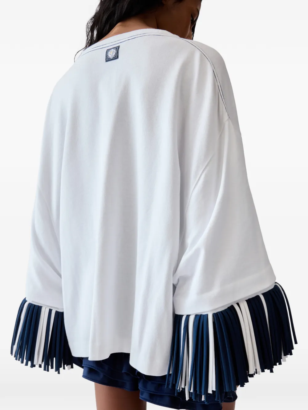 Jacquemus The Cabana T-shirt met franje Wit