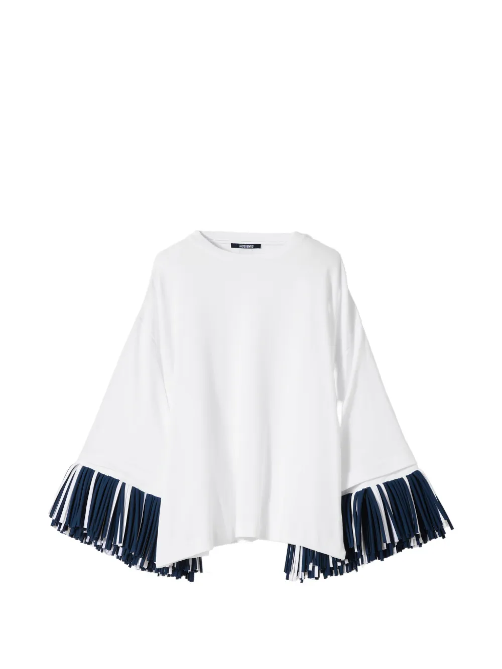 Jacquemus T-shirt Cabana con frange - Bianco