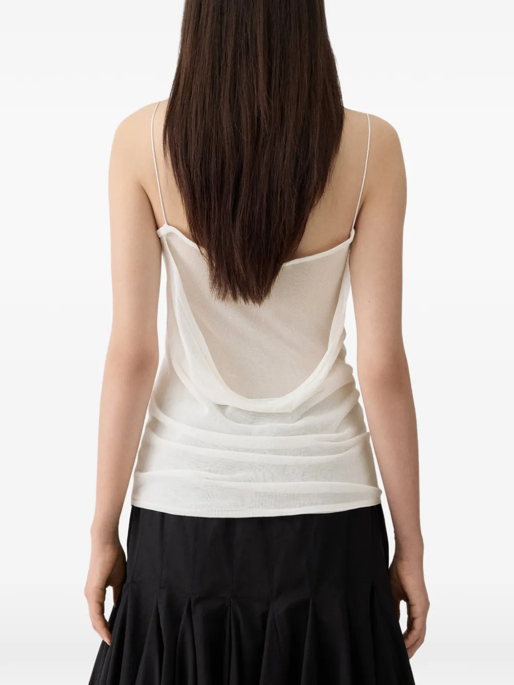 Jacquemus La Plumetis tanktop Beige