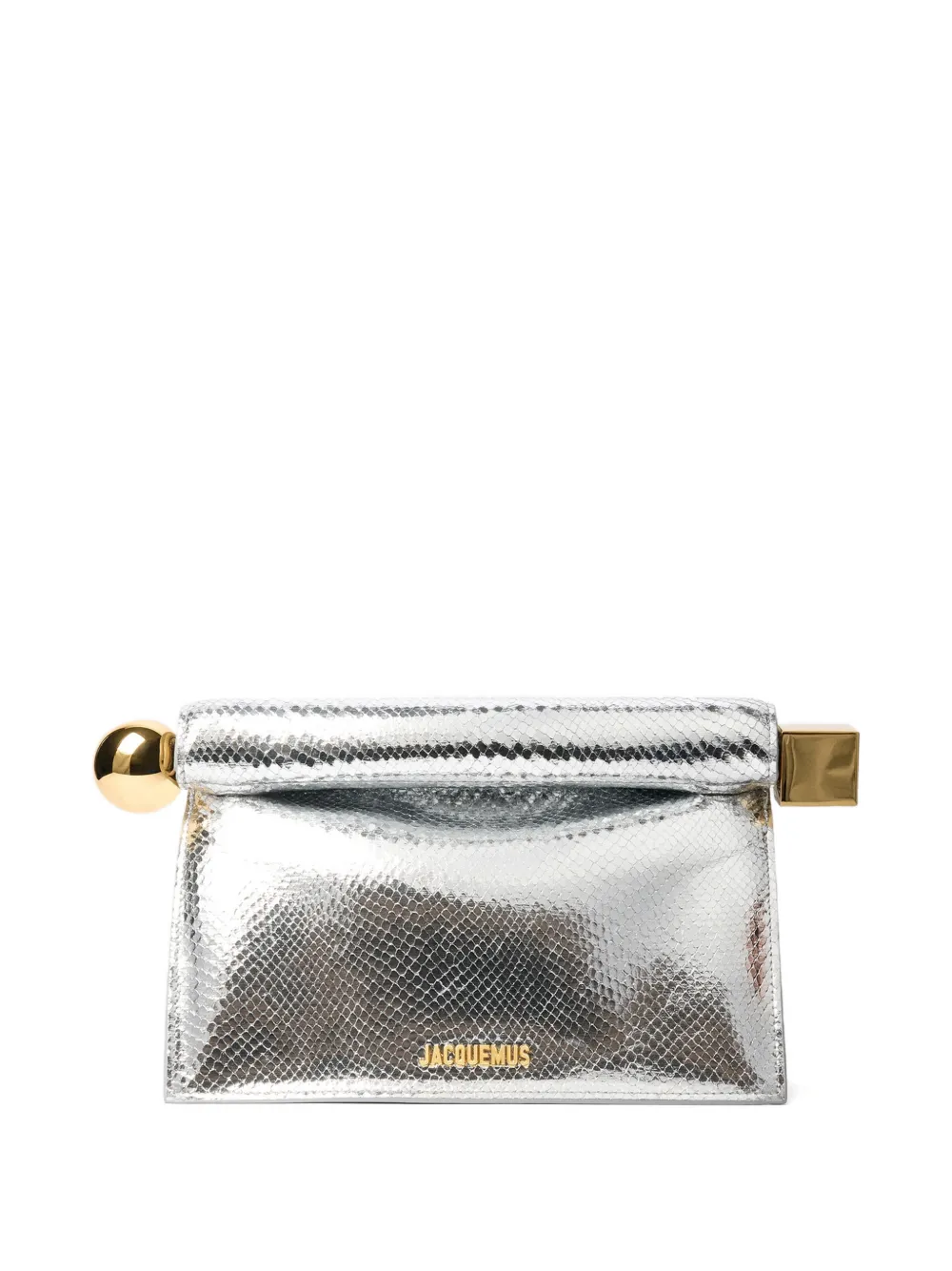 Jacquemus La Rond Carré clutch bag - Zilver