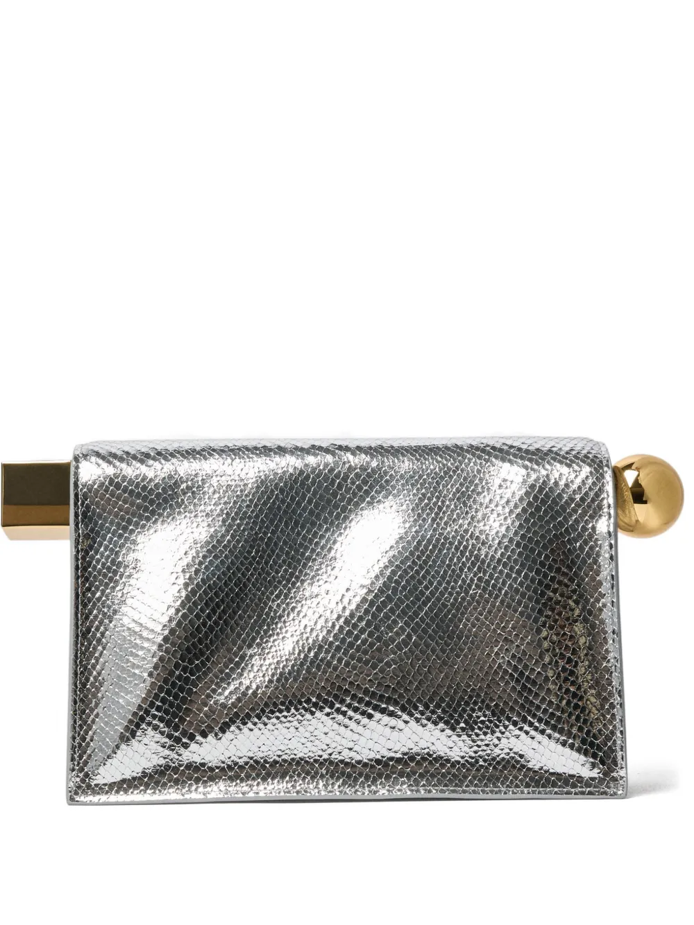 Jacquemus La Rond Carré clutch bag - Argento