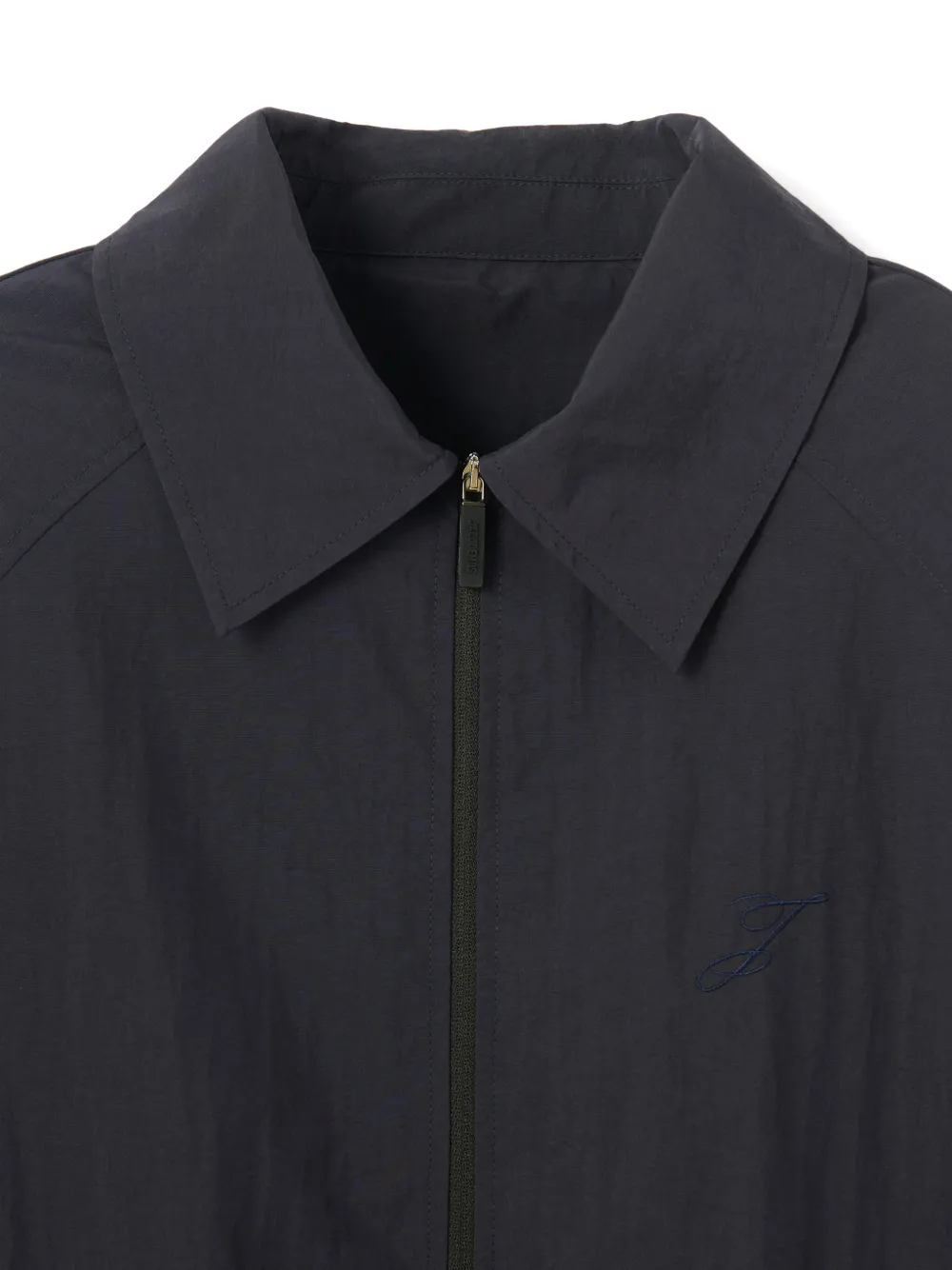 Jacquemus Jack met borduurwerk en rits Blauw