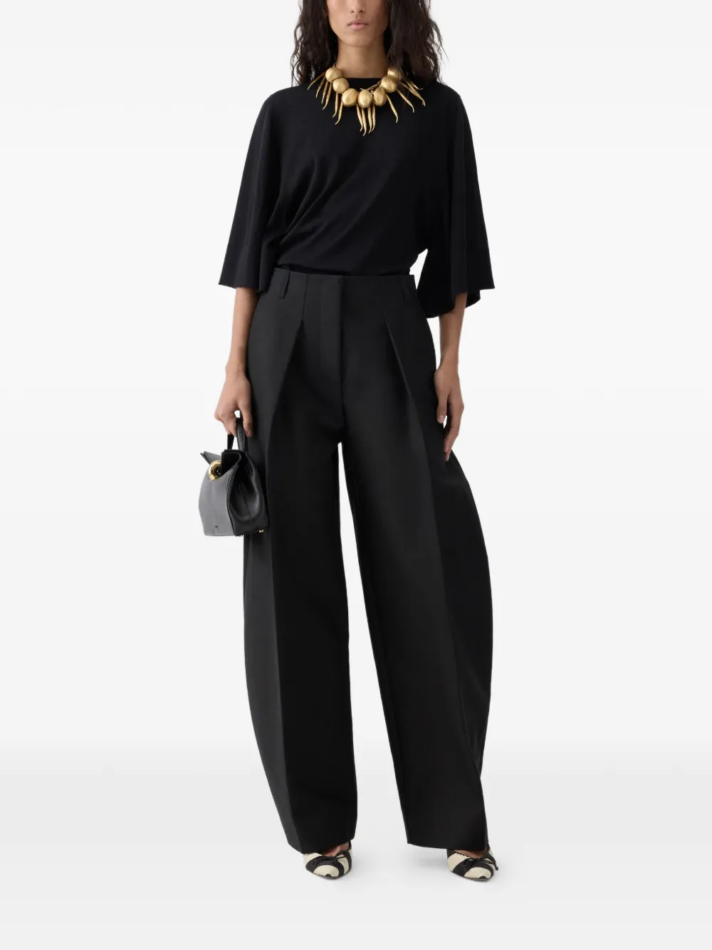  Jacquemus Ovalo Palazzo Pants - Black 