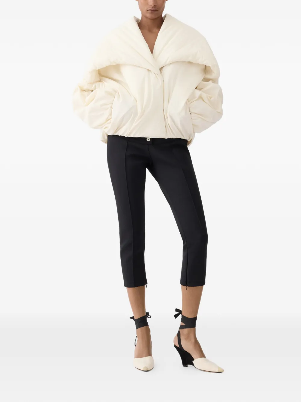 Jacquemus Le Chale Bomber Jacket In White
