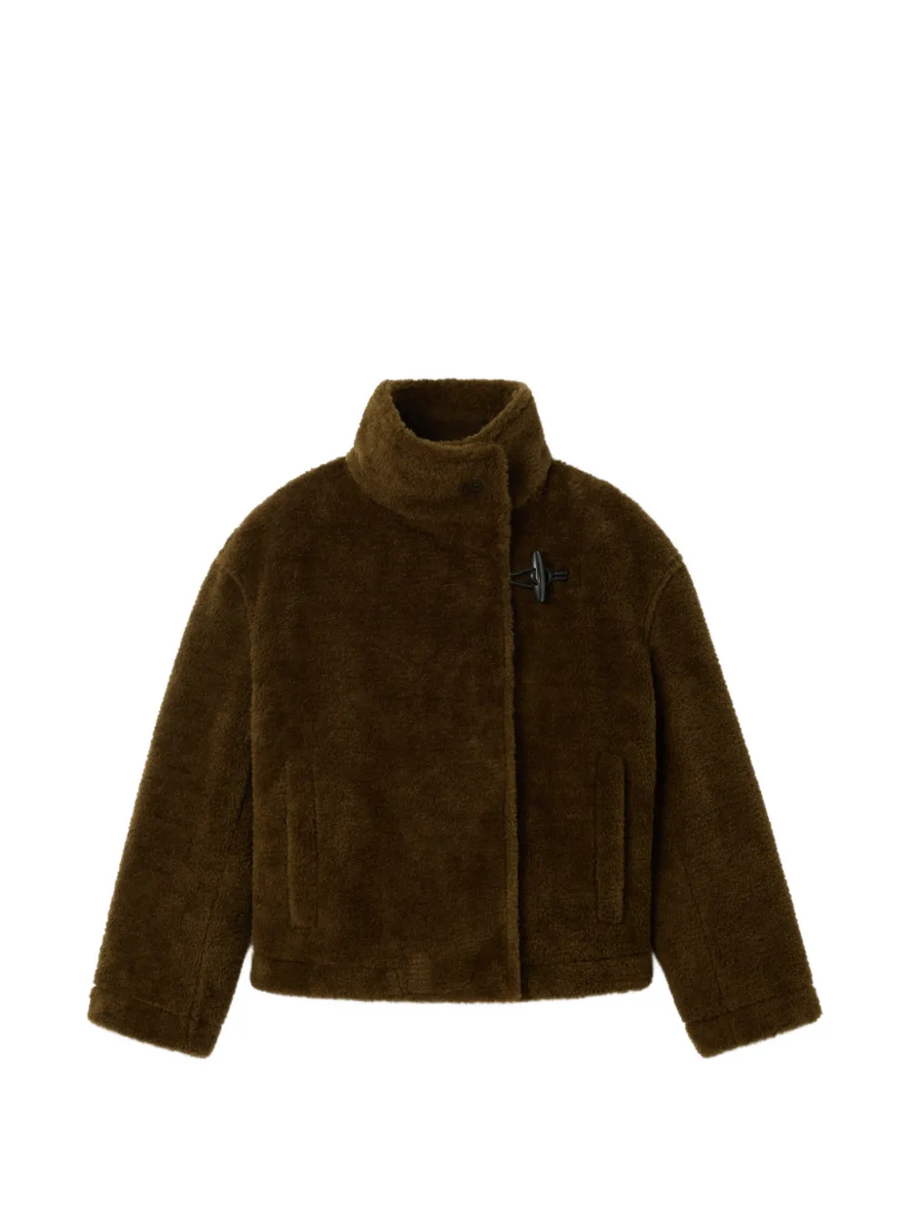 Jacquemus The Fernando toggle faux fur jacket - Marrone