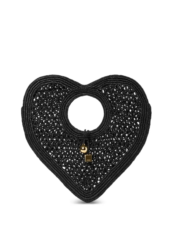 Jacquemus The Spiaggia Coeur Tote Bag in Black