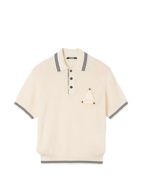 Jacquemus Le Polo Voilier stripe-trim polo shirt