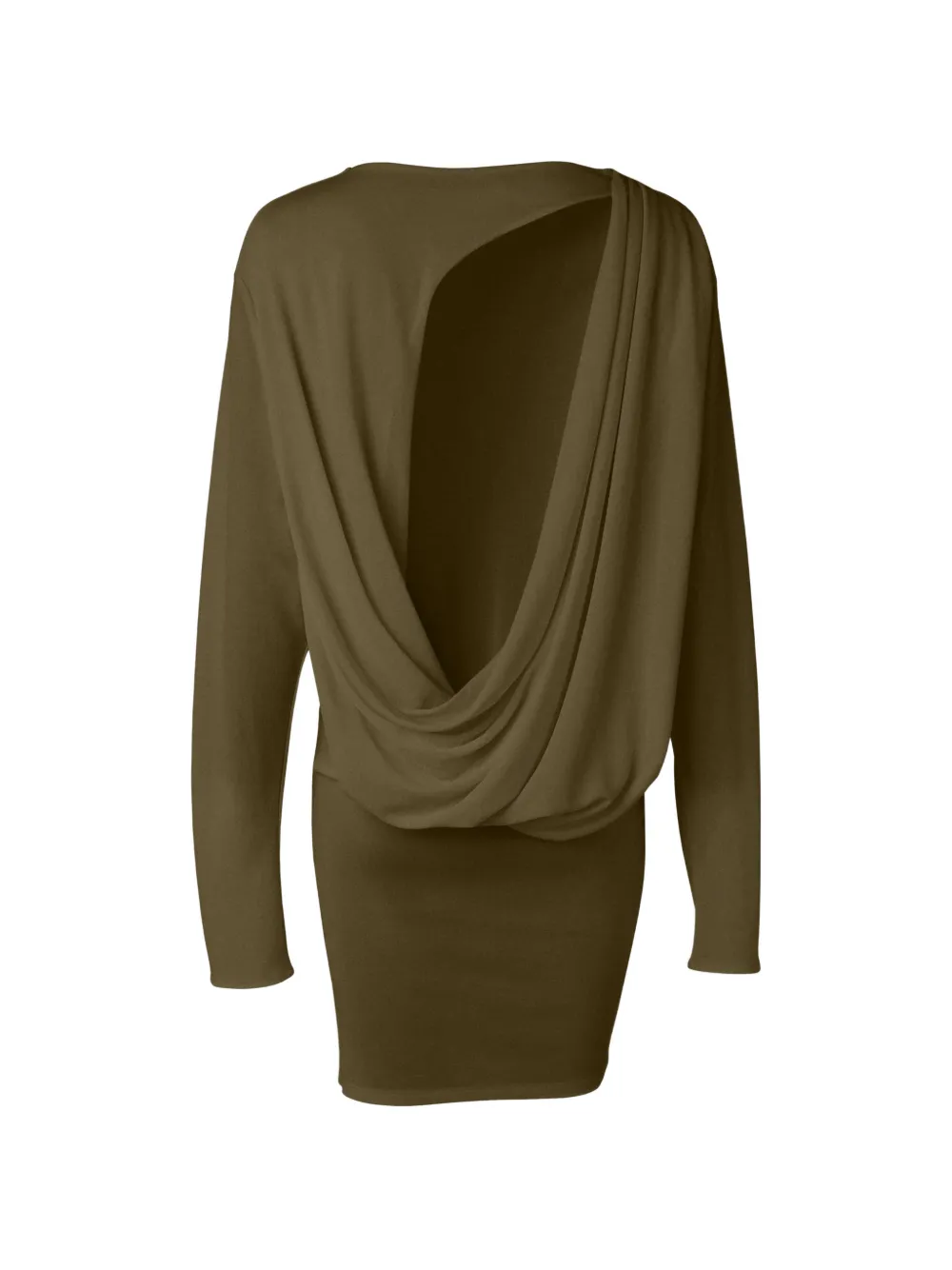 Jacquemus Mistral jurk met gedrapeerde rug Groen