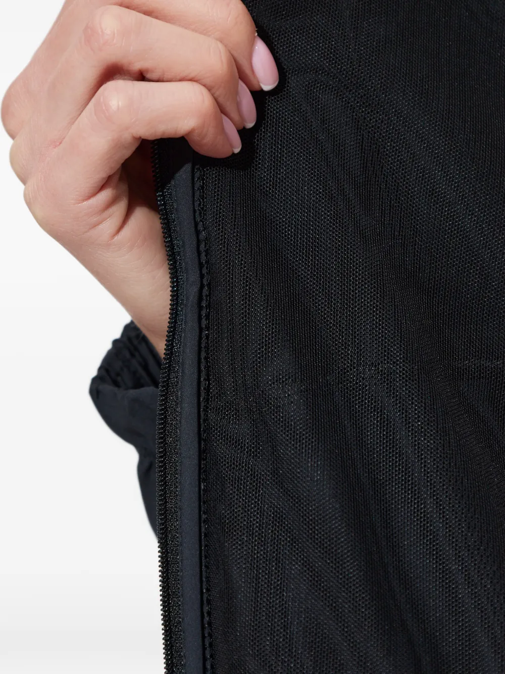 Nike Jack met hoge hals en rits Zwart