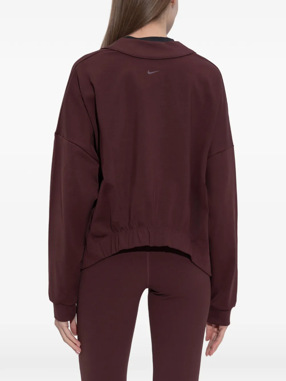 Logo Collarless Cardigan