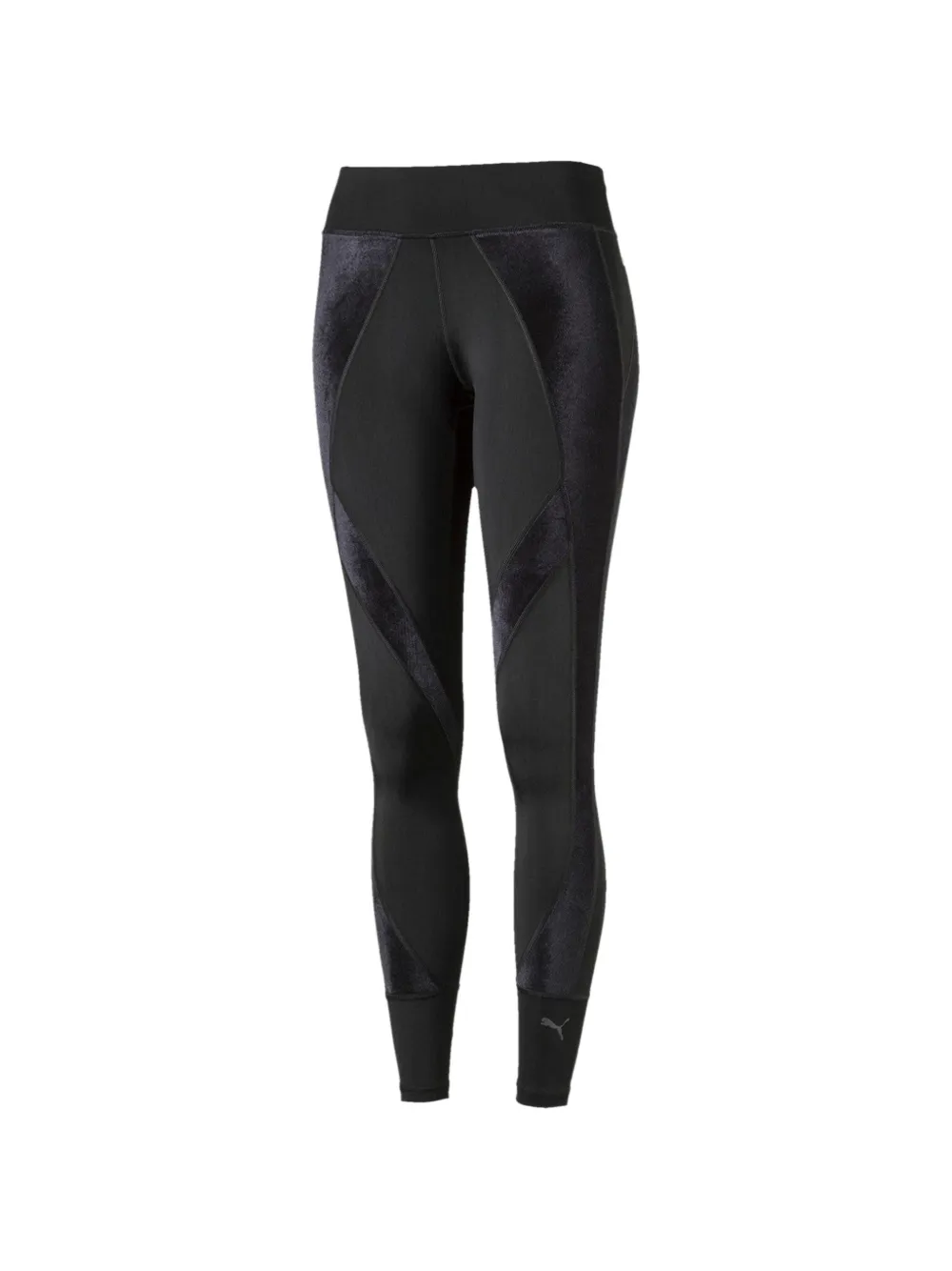 PUMA Leggings con dettaglio in velluto - Nero