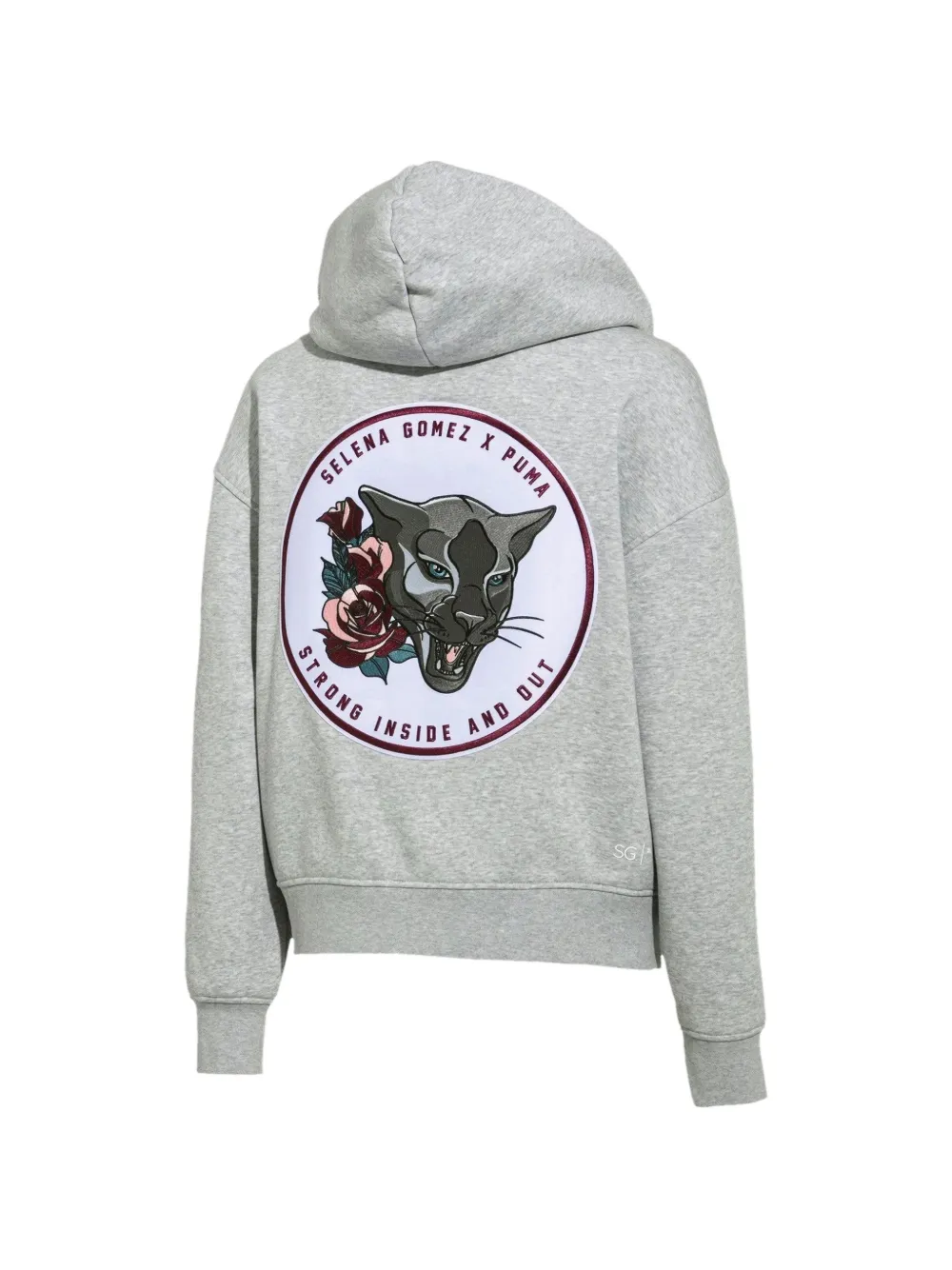  Puma X Selena Gomez Zip-up Long-sleeve Hoodie - Grey 