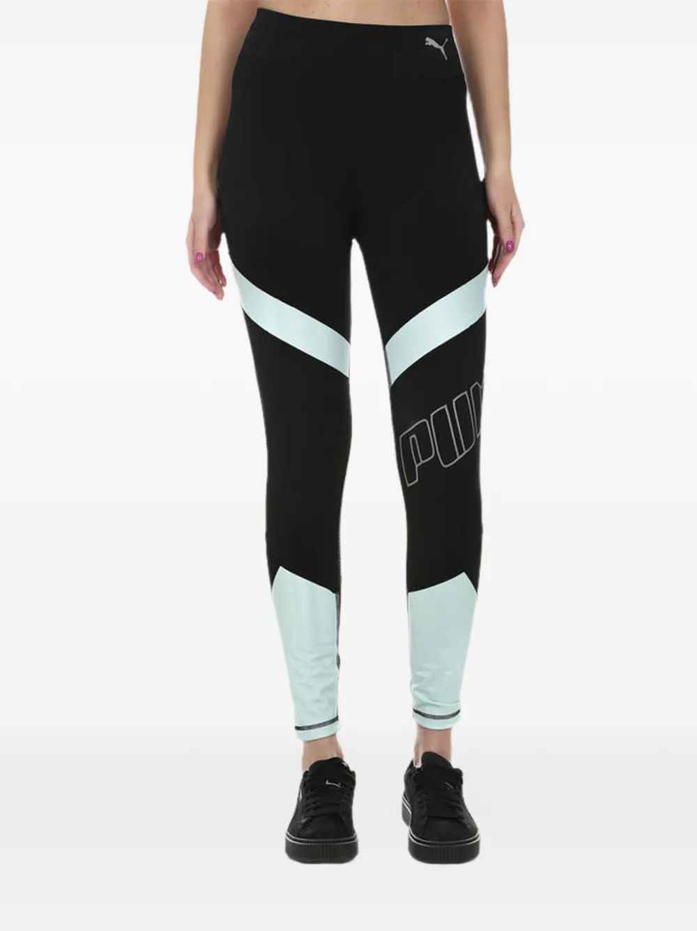 PUMA Legging met elastische taille Zwart