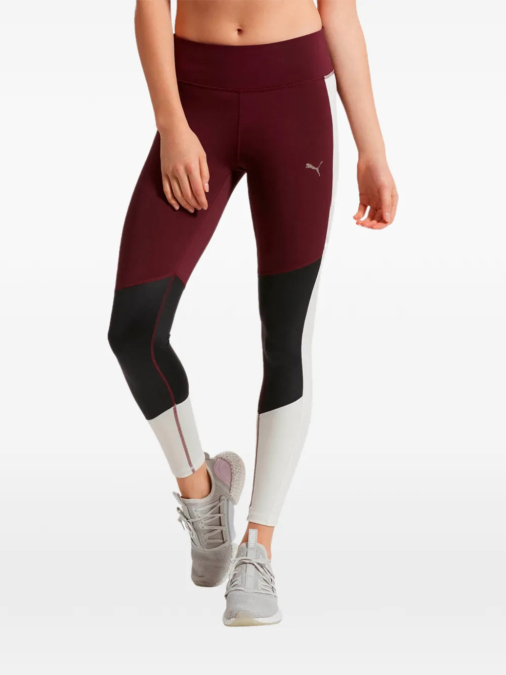 PUMA Holiday 7 8 legging met colourblocking Rood