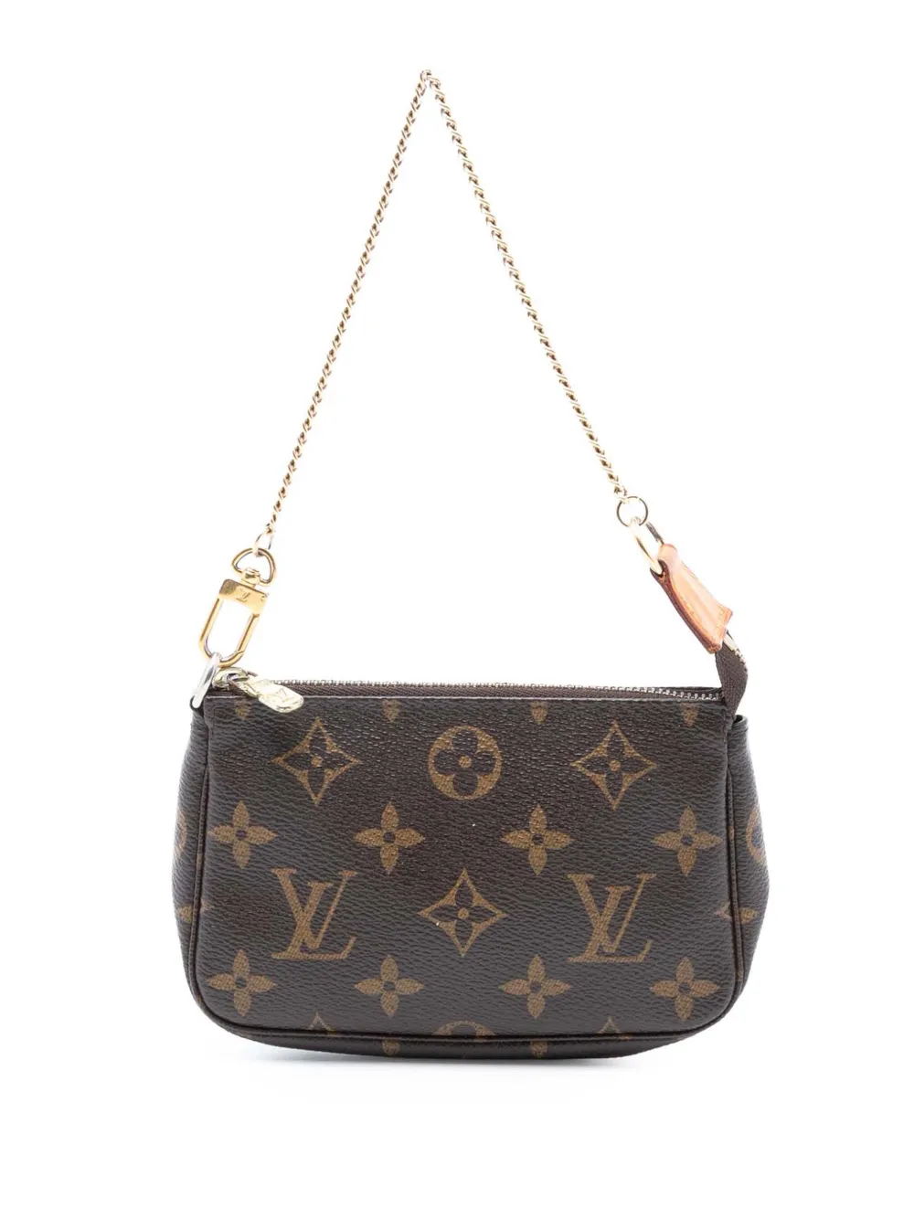 Louis Vuitton Pre-Owned Borsa a mano Pochette Accessoires mini con monogramma 2014 - Marrone