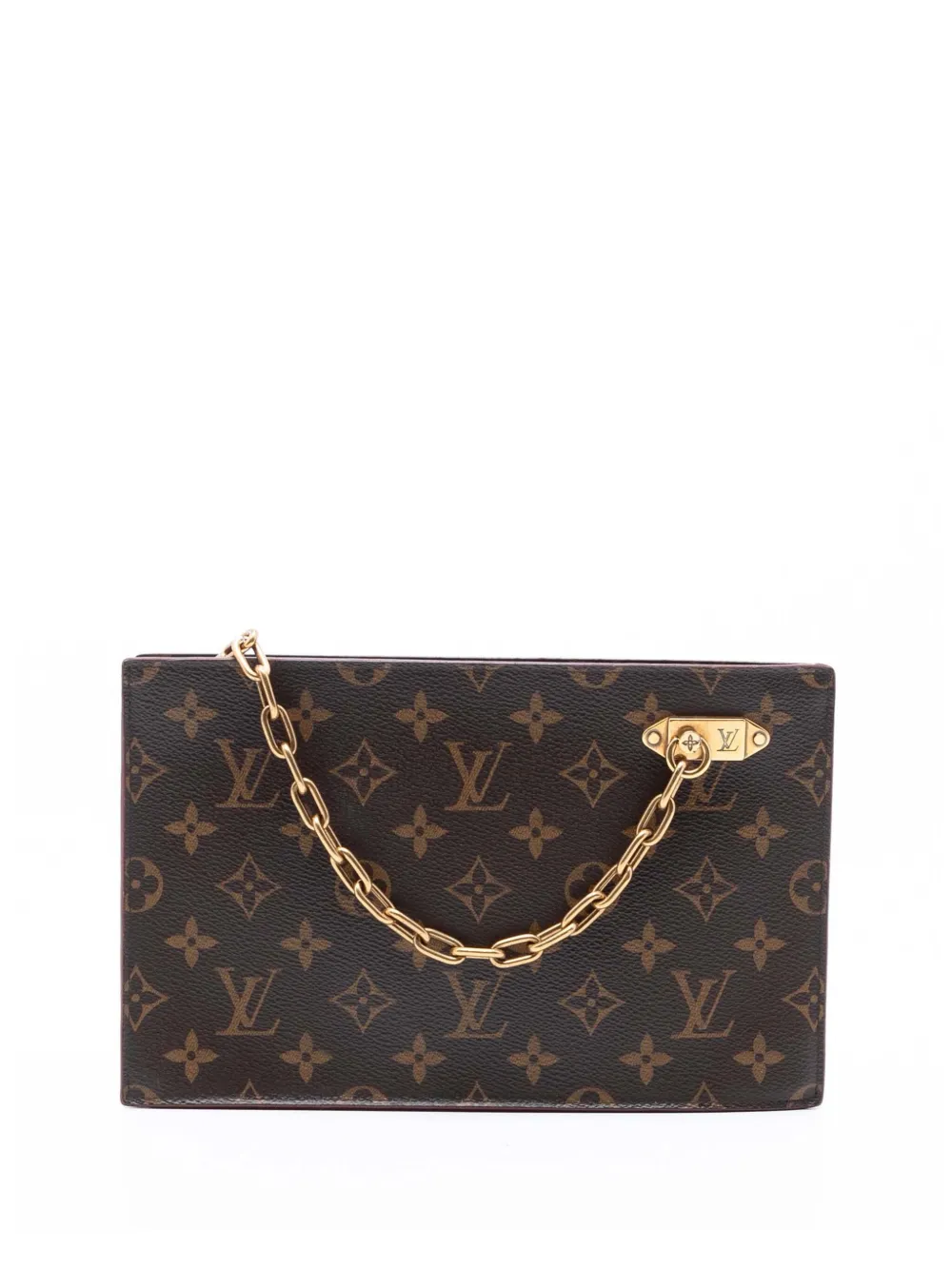Louis Vuitton Pre-Owned 2019 Monogram Legacy Chain clutch bag | Brown | Image 1