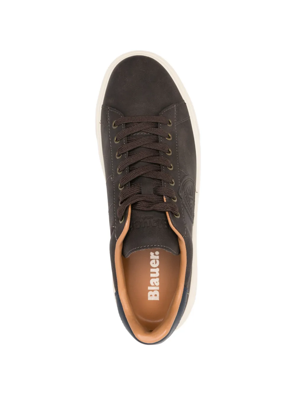 Blauer Buck logo sneakers Bruin