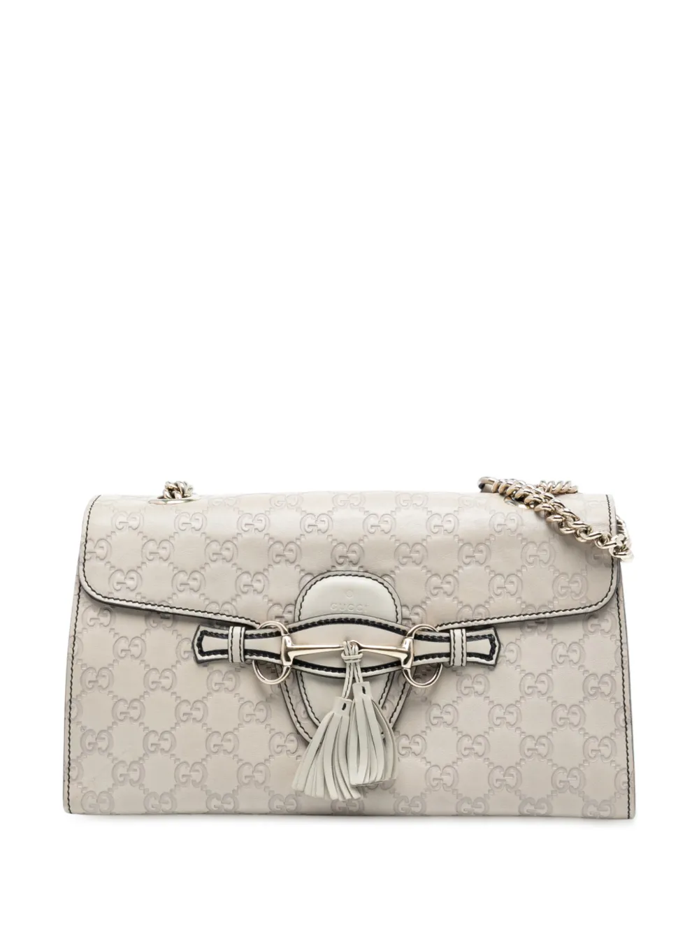 Gucci Pre-Owned 2016-2025 Medium Guccissima Emily shoulder bag - Bianco