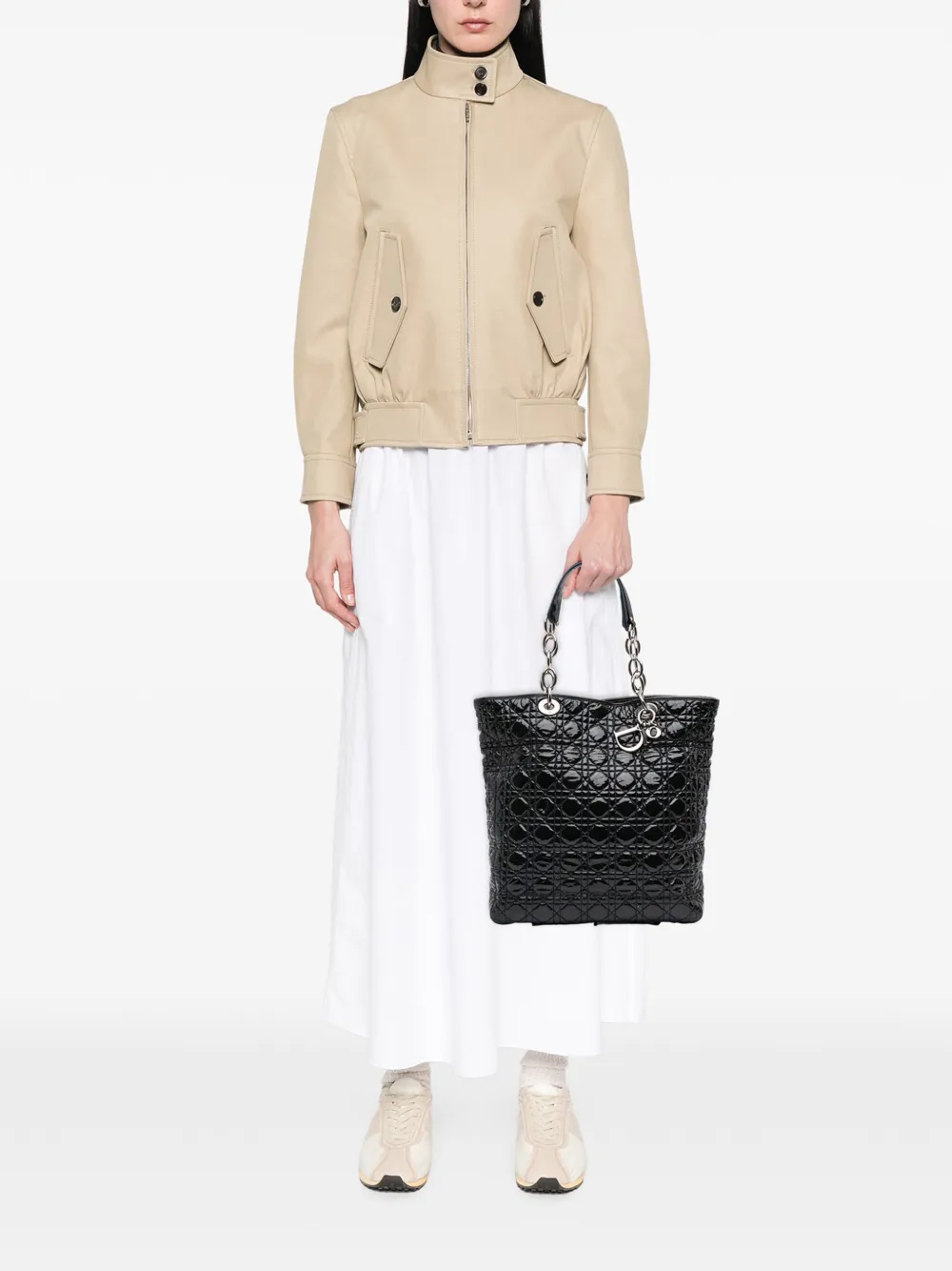 Christian Dior Pre-Owned 2008 Large Patent Cannage Soft Shopper tote bag | Pre-Owned | Image 2