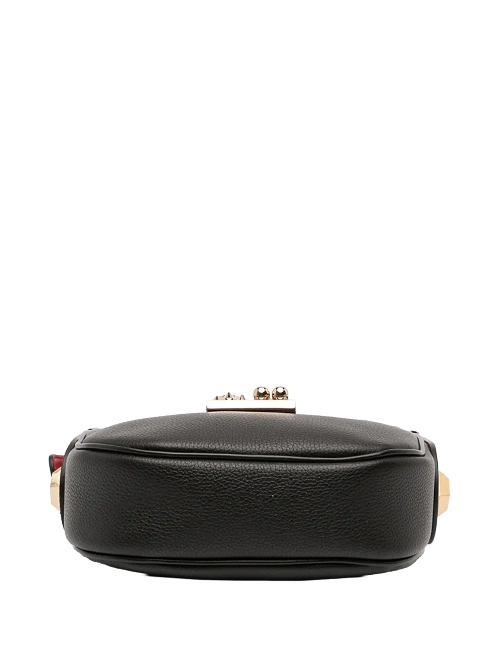 Pre-owned Christian Louboutin 2021-2025 Mini Leather Carasky Crossbody Bag In Black