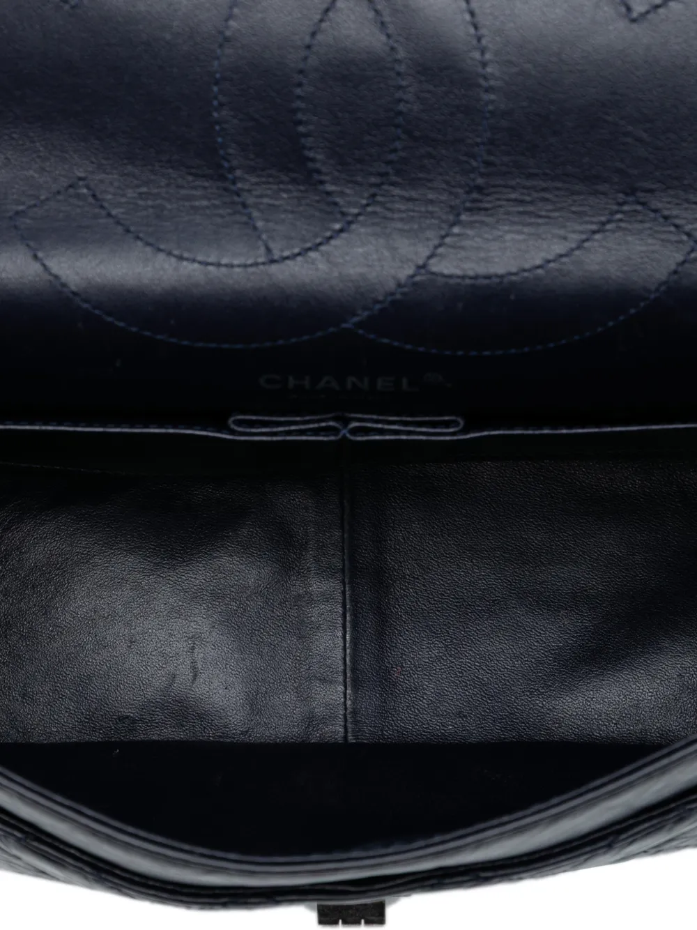 2010-2011 Aged Calfskin Reissue 2.55 Double Flap 227 Shoulder Bag