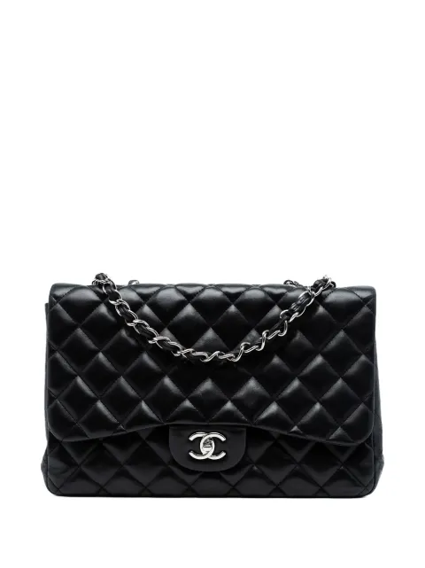 CHANEL Pre-Owned 2009-2010 Jumbo Classic Lambskin Single Flap shoulder bag