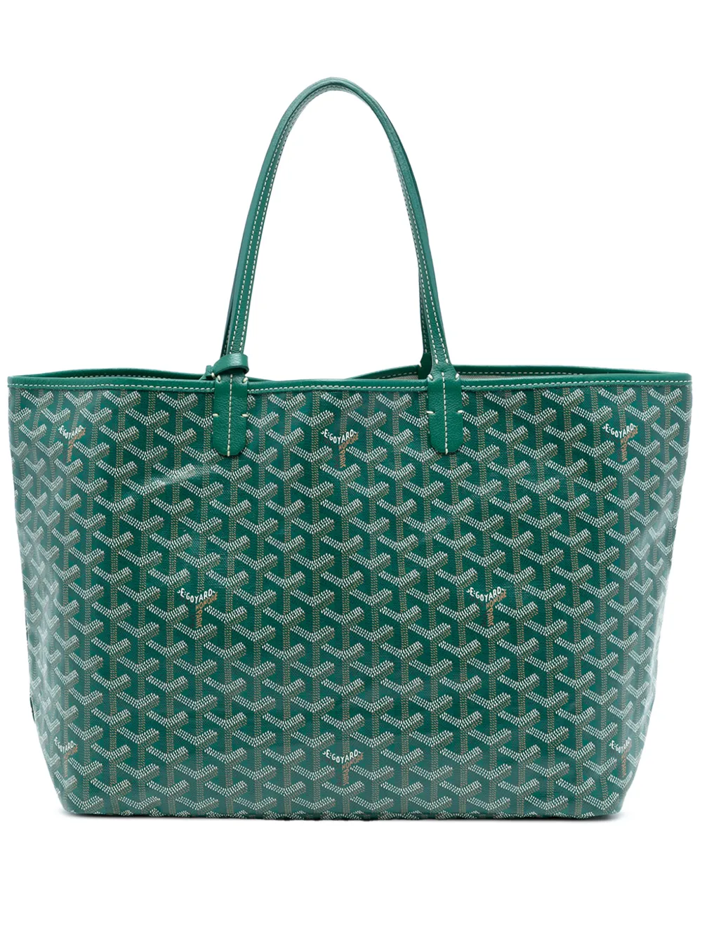 Pre-owned Goyard 2018 Ine Saint Louis Pm Tote Bag In Green