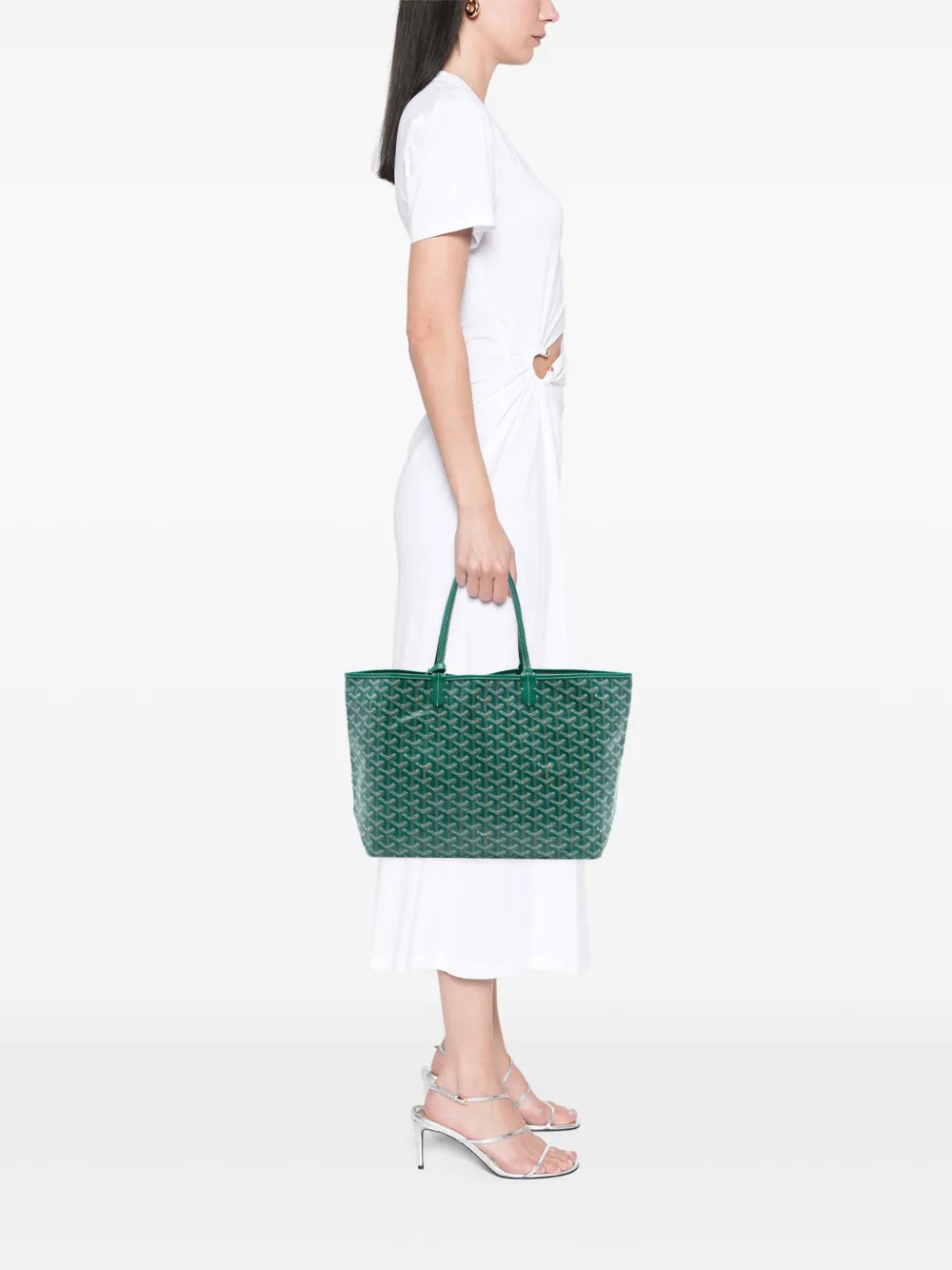 GOYARD Pre-owned 2018 Ine Saint Louis Pm Tote Bag In Green