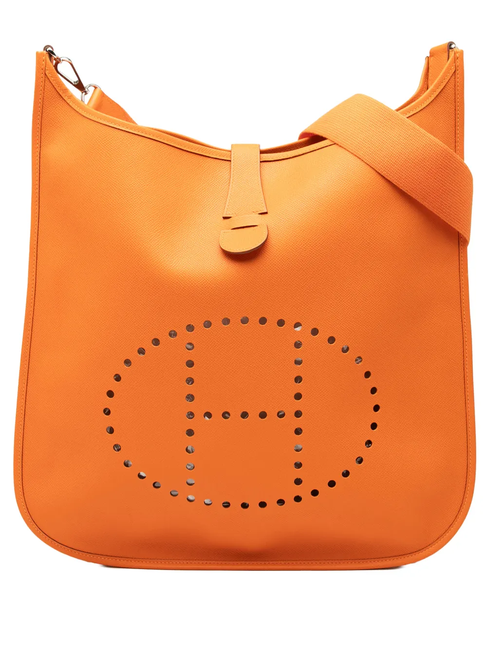 Hermès Pre-Owned 2007 Epsom Evelyne II TGM crossbody bag - Orange