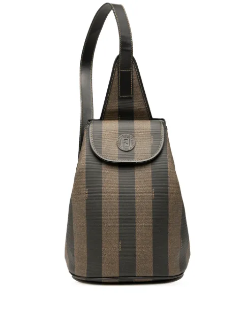 Fendi Pre-Owned 20th Century Pequin Coated Canvas Sling Bag crossbody bag