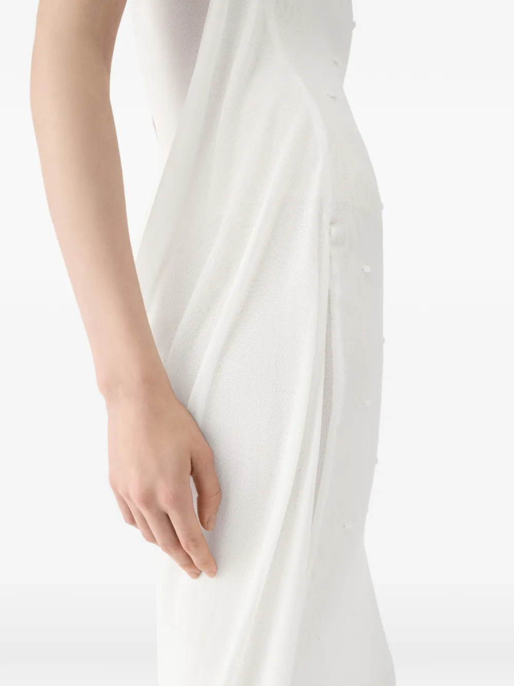 Jacquemus La Plumetis jurk Wit
