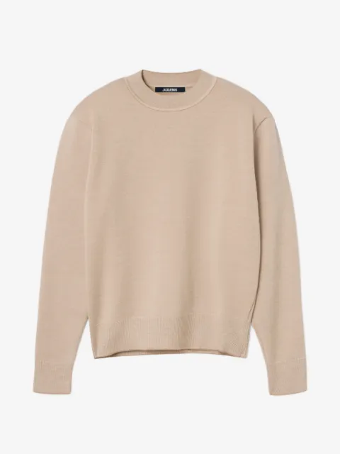 Jacquemus piqué logo- embroidered sweater