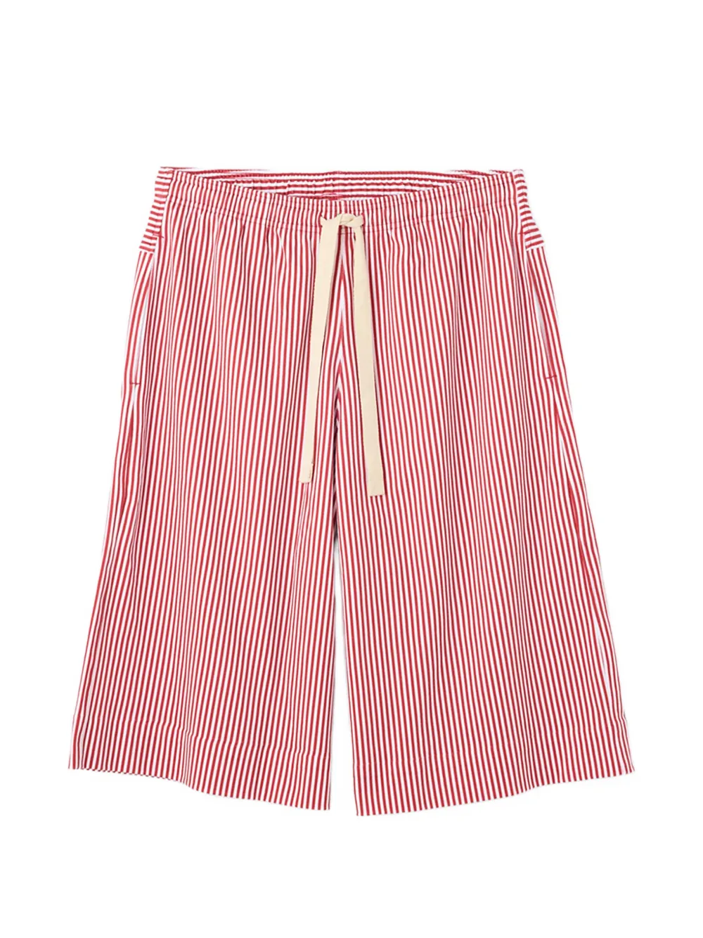 Jacquemus striped drawstring shorts - Rosso