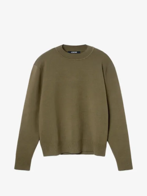 Jacquemus suéter de piqué con logo bordado