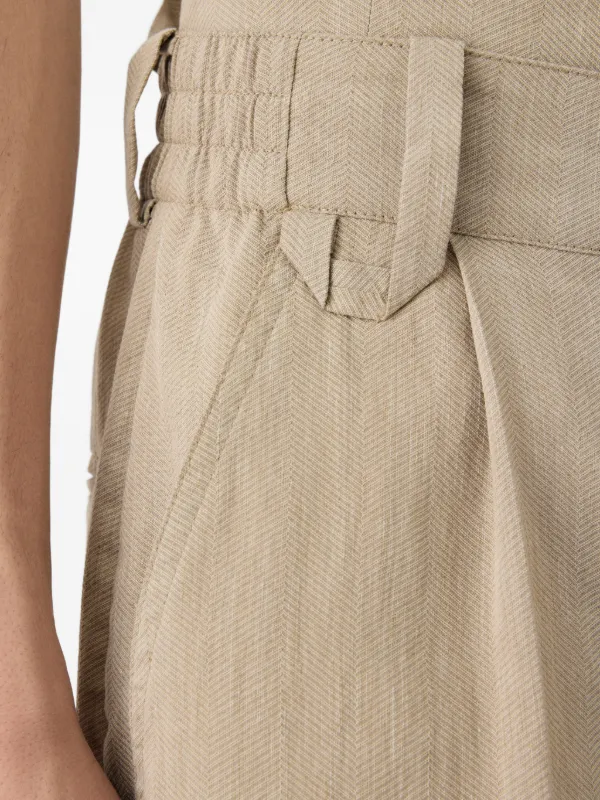 JACQUEMUS スラックス パンツ リネン Jacquemus Croisière Pleated