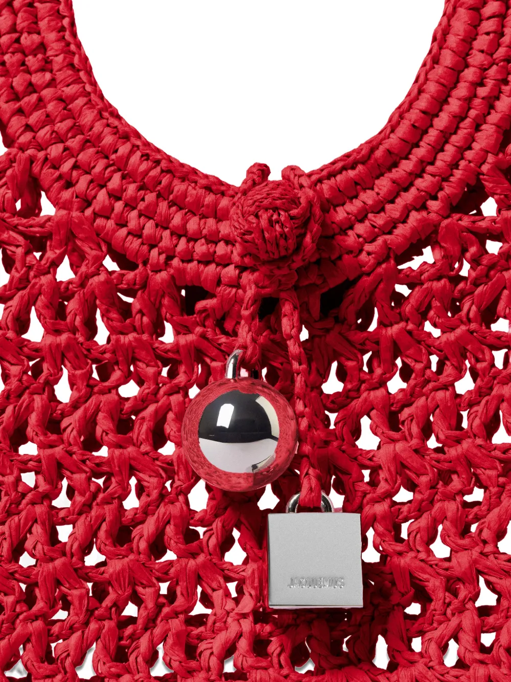 Jacquemus Spiaggia Coeur shopper Rood