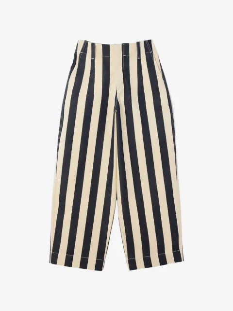 Jacquemus The Parasol de-Nîmes cropped striped jeans