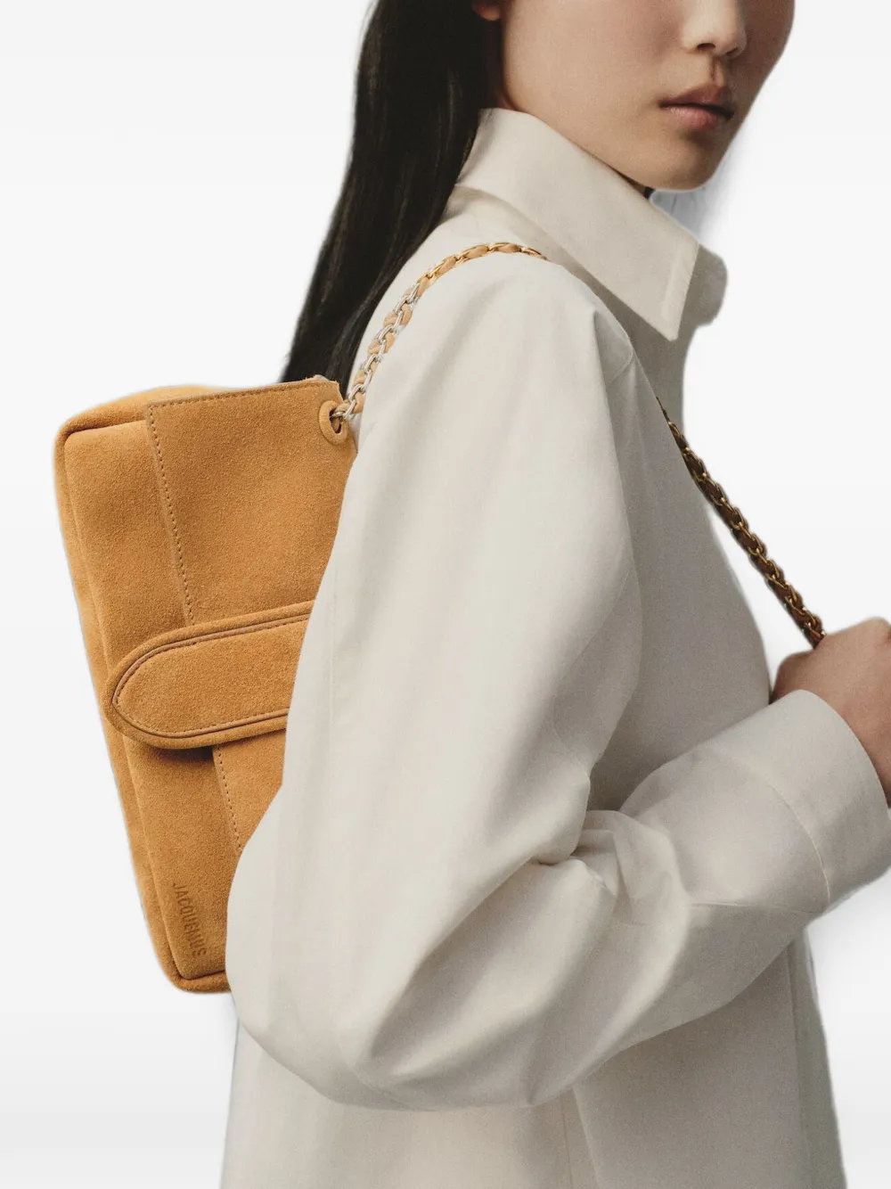Jacquemus Bambino Chaine schoudertas Beige