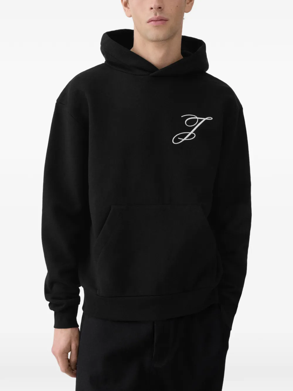 Jacquemus Hoodie met logodetail Zwart