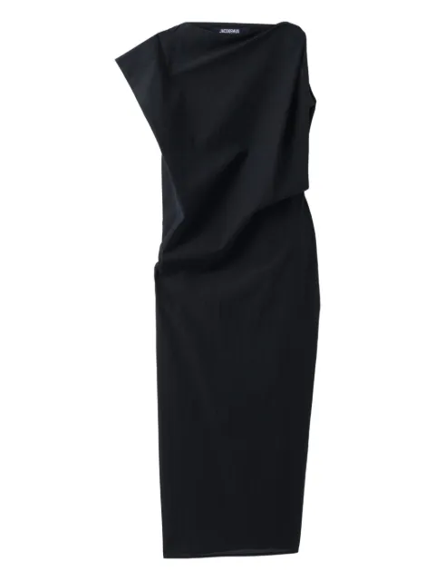 Jacquemus draped midi dress