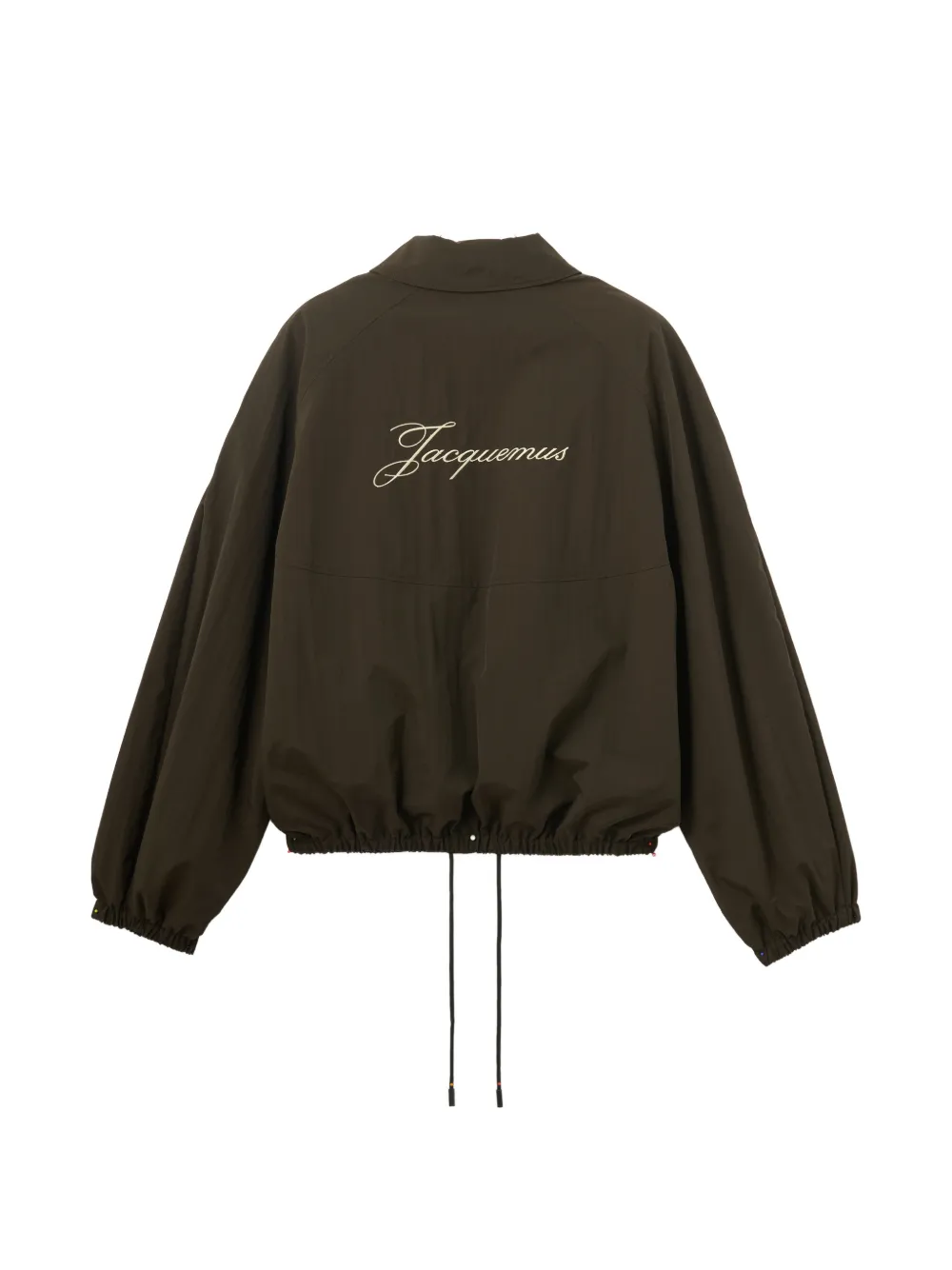 Jacquemus embroidered-logo Jacket | Brown | FARFETCH