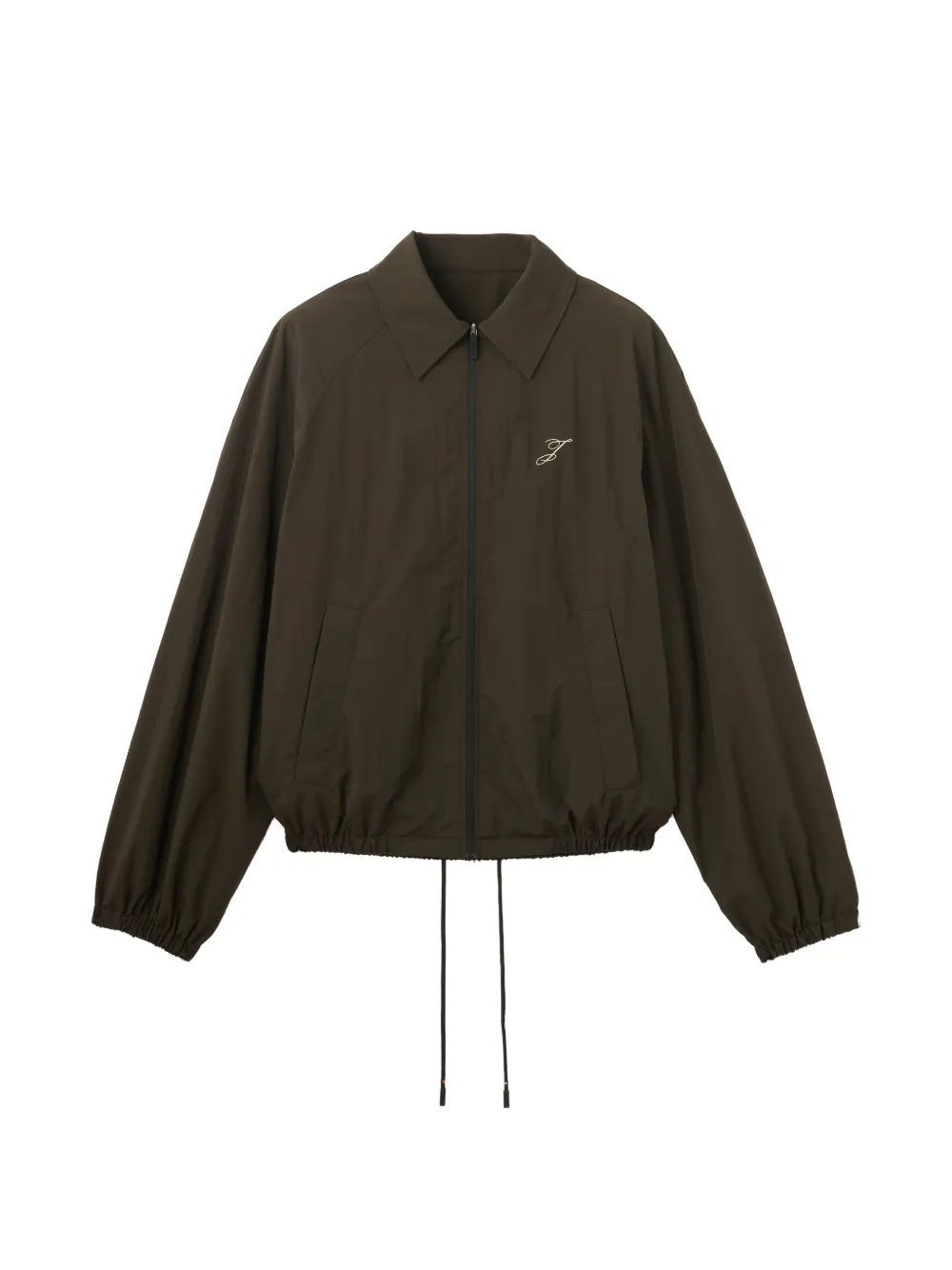 Jacquemus embroidered-logo jacket - Marrone