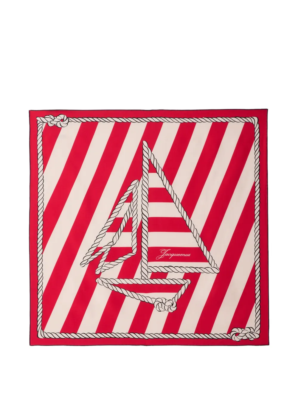 Jacquemus Bateau Corde scarf - Rosso