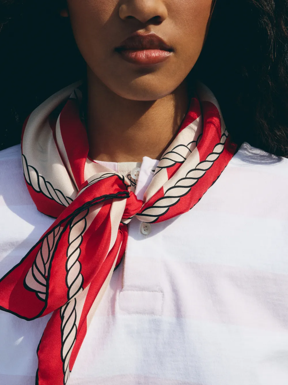Jacquemus Bateau Corde sjaal Rood