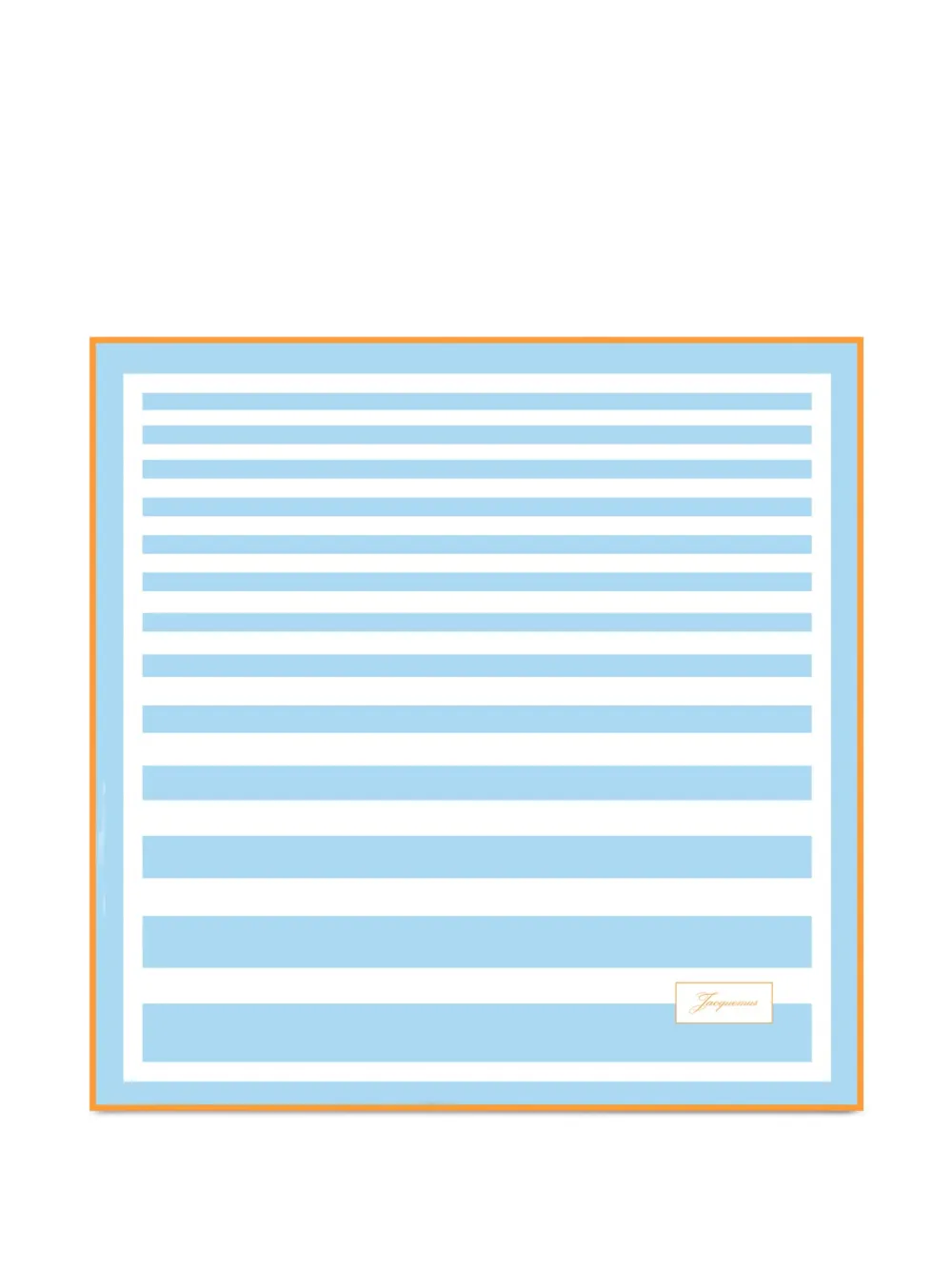 Jacquemus striped scarf - Blu