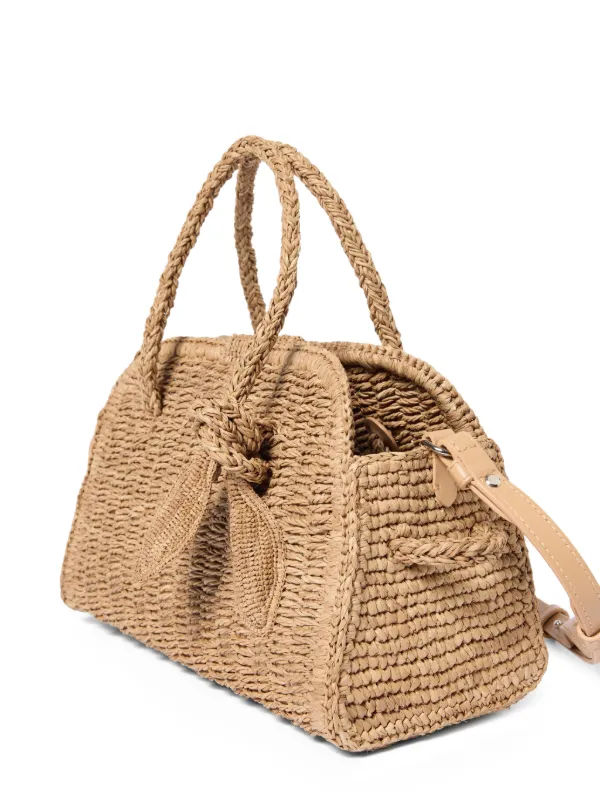 Jacquemus Small Turismo Raffia Bag | Neutrals | FARFETCH