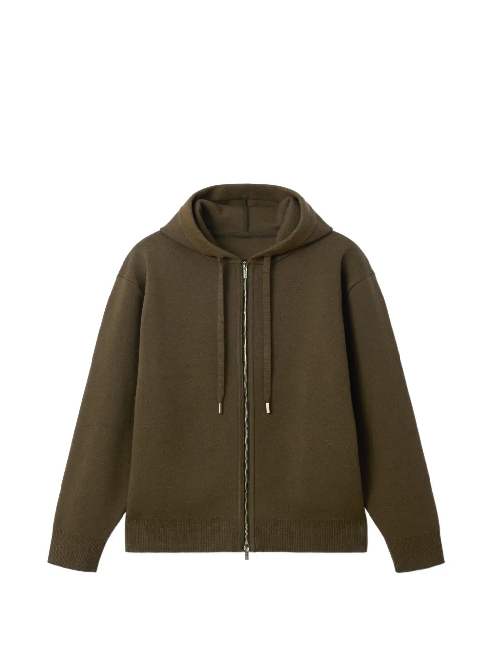 Jacquemus hooded pique zip cardigan - Verde